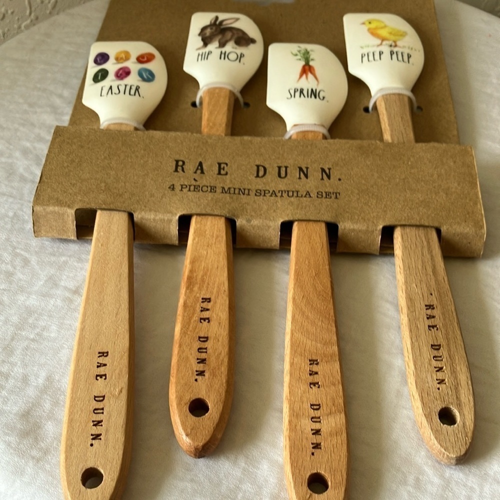 Rae Dunn: Easter/Spring Mini Spatula Set - Picture 14 of 16